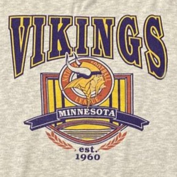 Vintage NFL Minnesota Vikings Logo Shirt, American Sport Shirt, Football Fan Gif - Picture 2 of 2